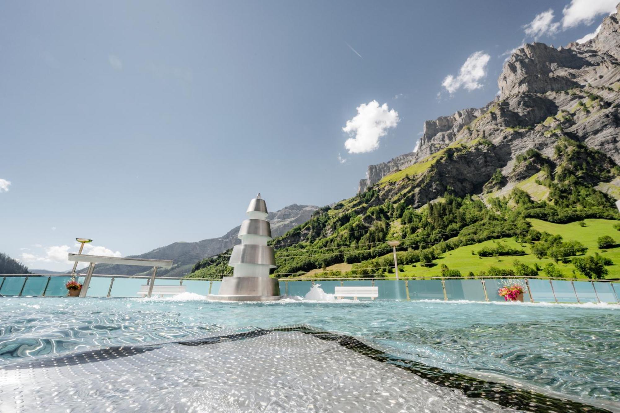 Hotel Alfa Superieur - Leukerbad-Therme Exterior foto
